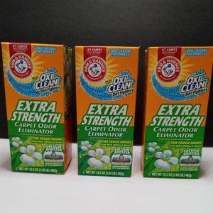 ⚫ $ 8.00 Carpet Odor Eliminator Arm & Hammer plus OXI CLEAN